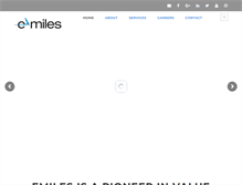 Tablet Screenshot of advertising.e-miles.com